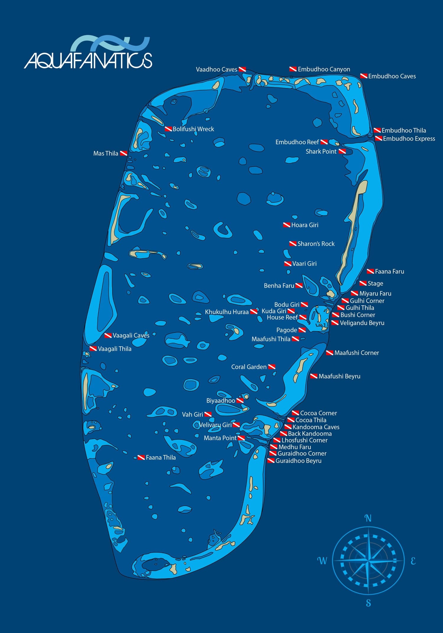 South-Male-Atoll-Dive-Map