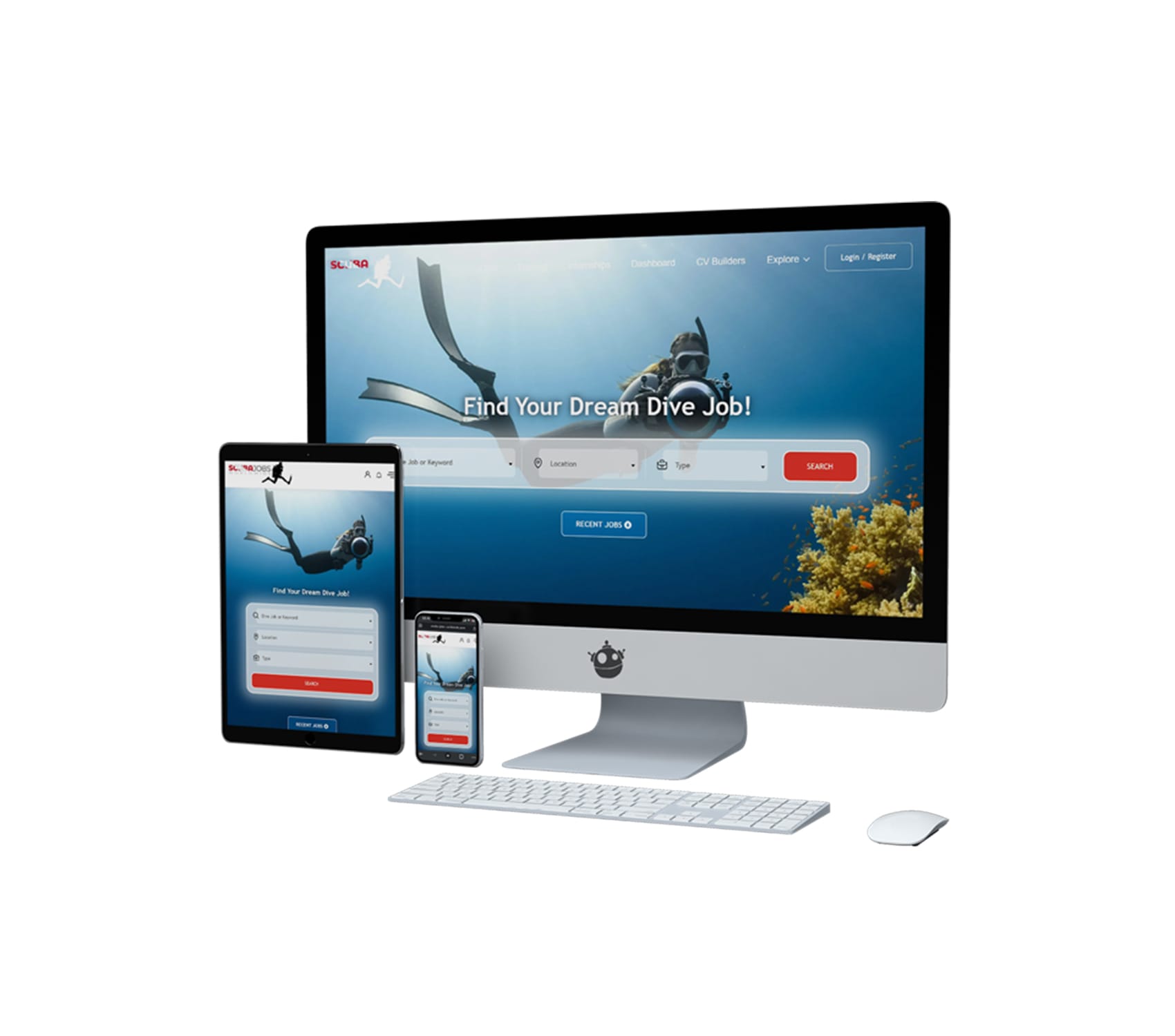 Scuuba Jobs Worldwide website